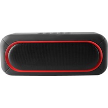 MF Product Acoustic 0124 Taşınabilir Kablosuz Bluetooth Speaker - Kırmızı