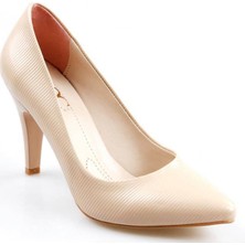 Oc CV300 9 cm Topuk Bej Kadın Stiletto Ayakkabı
