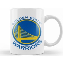 Baskı Dükkanı Golden State Warriors Logo Kupa Bardak Porselen