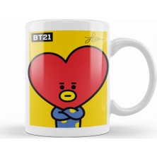 Baskı Dükkanı Bt21 Tata Bts Kupa Bardak Porselen