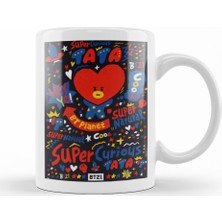 Baskı Dükkanı BT21 Tata Tee Bts Kupa Bardak Porselen