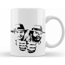 Baskı Dükkanı Bud Spencer And Terence Hıll Kupa Bardak Porselen