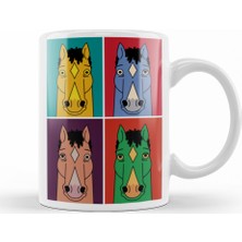 Baskı Dükkanı Bojack Horseman Kupa Bardak Porselen