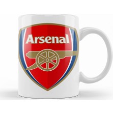 Baskı Dükkanı Arsenal Logo Kupa Bardak Porselen