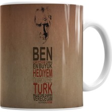 Baskı Dükkanı Atatürk Kupa Bardak Porselen