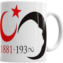Baskı Dükkanı Atatürk Kupa Bardak Porselen