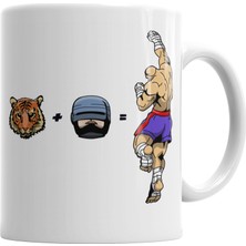 Baskı Dükkanı Tiger Robocop Kupa Bardak Porselen