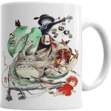 Baskı Dükkanı Tributo Totoro Anime Kupa Bardak Porselen