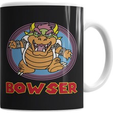 Baskı Dükkanı King Bowser Super Mario Classica Fanart Kupa Bardak Porselen