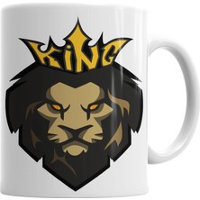 Baskı Dükkanı King Lion Kupa Bardak Porselen