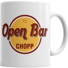 Baskı Dükkanı Lion Open Bar Hard Rock Kupa Bardak Porselen