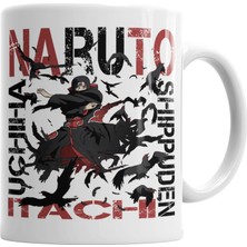 Baskı Dükkanı İtachi Uchiha Naruto Shippuden Kupa Bardak Porselen