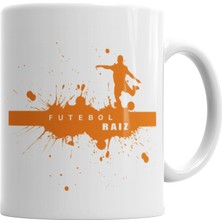 Baskı Dükkanı Futebol Raiz Kupa Bardak Porselen