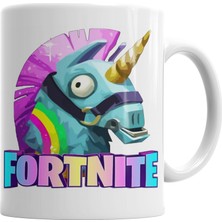 Baskı Dükkanı Fortinite Unicorn Kupa Bardak Porselen