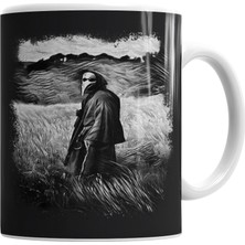 Baskı Dükkanı Creepy Plague Doctor Hermetic Kupa Bardak Porselen