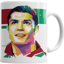 Baskı Dükkanı Cristiano Ronaldo Kupa Bardak Porselen