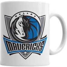 Baskı Dükkanı Dallas Mavericks Kupa Bardak Porselen