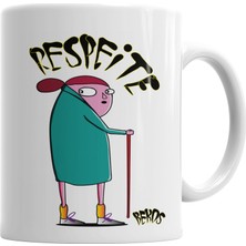 Baskı Dükkanı Bekos Arte Urbana Respeite Kupa Bardak Porselen