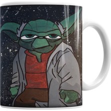 Baskı Dükkanı Yoda Kupa Bardak Porselen