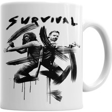 Baskı Dükkanı The Walking Dead Sobrevivencia Kupa Bardak Porselen