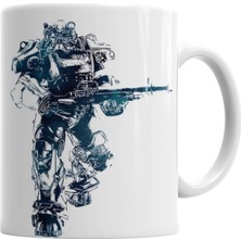 Baskı Dükkanı Power Armor Long Sleeve Kupa Bardak Porselen