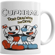 Baskı Dükkanı Cuphead Two Kupa Bardak Porselen