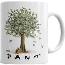Baskı Dükkanı Cash Sant Dolar Kupa Bardak Porselen