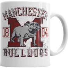 Baskı Dükkanı Bulldogs Pug Köpek Kupa Bardak Porselen