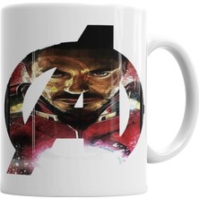 Baskı Dükkanı Avengers Homem Kupa Bardak Porselen