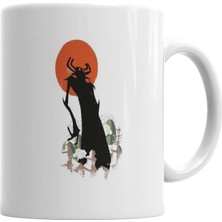 Baskı Dükkanı Aku Samurai Jack Kupa Bardak Porselen