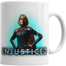 Baskı Dükkanı Supergirl Injustice Kupa Bardak Porselen
