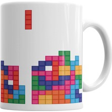 Baskı Dükkanı Tetris Kupa Bardak Porselen