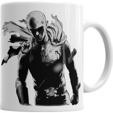 Baskı Dükkanı Saitama One Punch Man Kupa Bardak Porselen