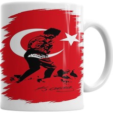 Baskı Dükkanı Mustafa Kemal Atatürk Kupa Bardak Porselen