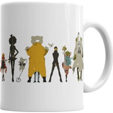 Baskı Dükkanı Piratas One Piece Kupa Bardak Porselen