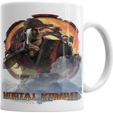 Baskı Dükkanı Mortal Kombat Liu Kang Game Kupa Bardak Porselen