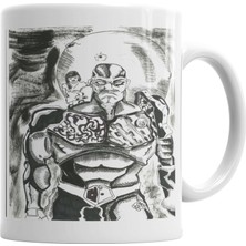 Baskı Dükkanı Guerreiro Warrior Dragon Kupa Bardak Porselen