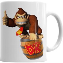 Baskı Dükkanı Donkey Kong Süper Nintendo Game Kupa Bardak Porselen
