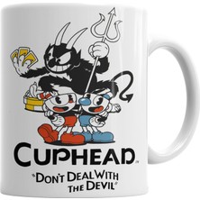 Baskı Dükkanı Cuphead Don't Dealwith The Devil Kupa Bardak Porselen