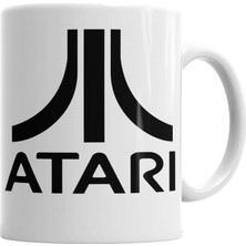 Baskı Dükkanı Atari Logo Vintage 01 Kupa Bardak Porselen