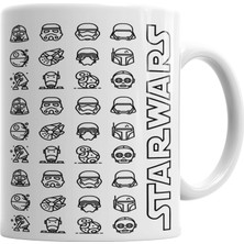 Baskı Dükkanı Star Wars Kupa Bardak Porselen