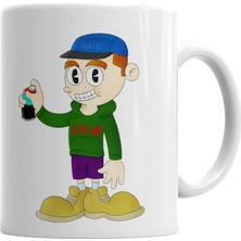 Baskı Dükkanı Graffiti Kupa Bardak Porselen