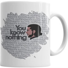 Baskı Dükkanı Jon Snow Kupa Bardak Porselen