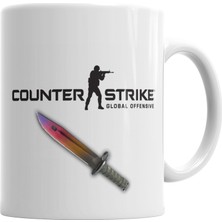 Baskı Dükkanı Counter Strike Cs Go Kupa Bardak Porselen