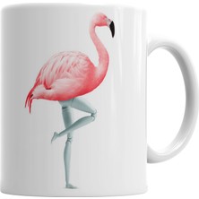 Baskı Dükkanı Flamingo Kupa Bardak Porselen