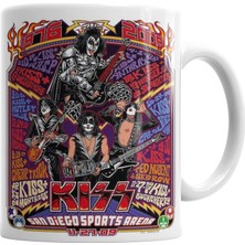 Baskı Dükkanı Banda Kiss Kupa Bardak Porselen
