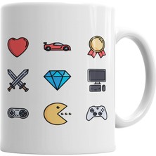 Baskı Dükkanı Blusa Gamer Kupa Bardak Porselen
