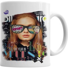 Baskı Dükkanı Pop Müzik Kupa Bardak Porselen