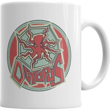 Baskı Dükkanı Octopus Kupa Bardak Porselen