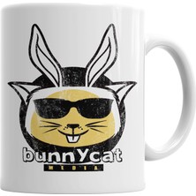 Baskı Dükkanı Bunnycat Kupa Bardak Porselen